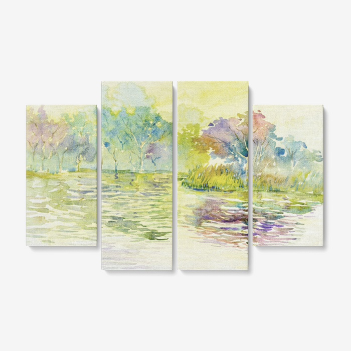 4 Piece Canvas Wall Art for Living Room