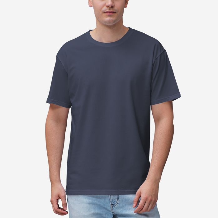 B91xZ Men's Adult Short Sleeve Tee Short Sleeve Crew Neck Tops T Shirts,Blue  M 