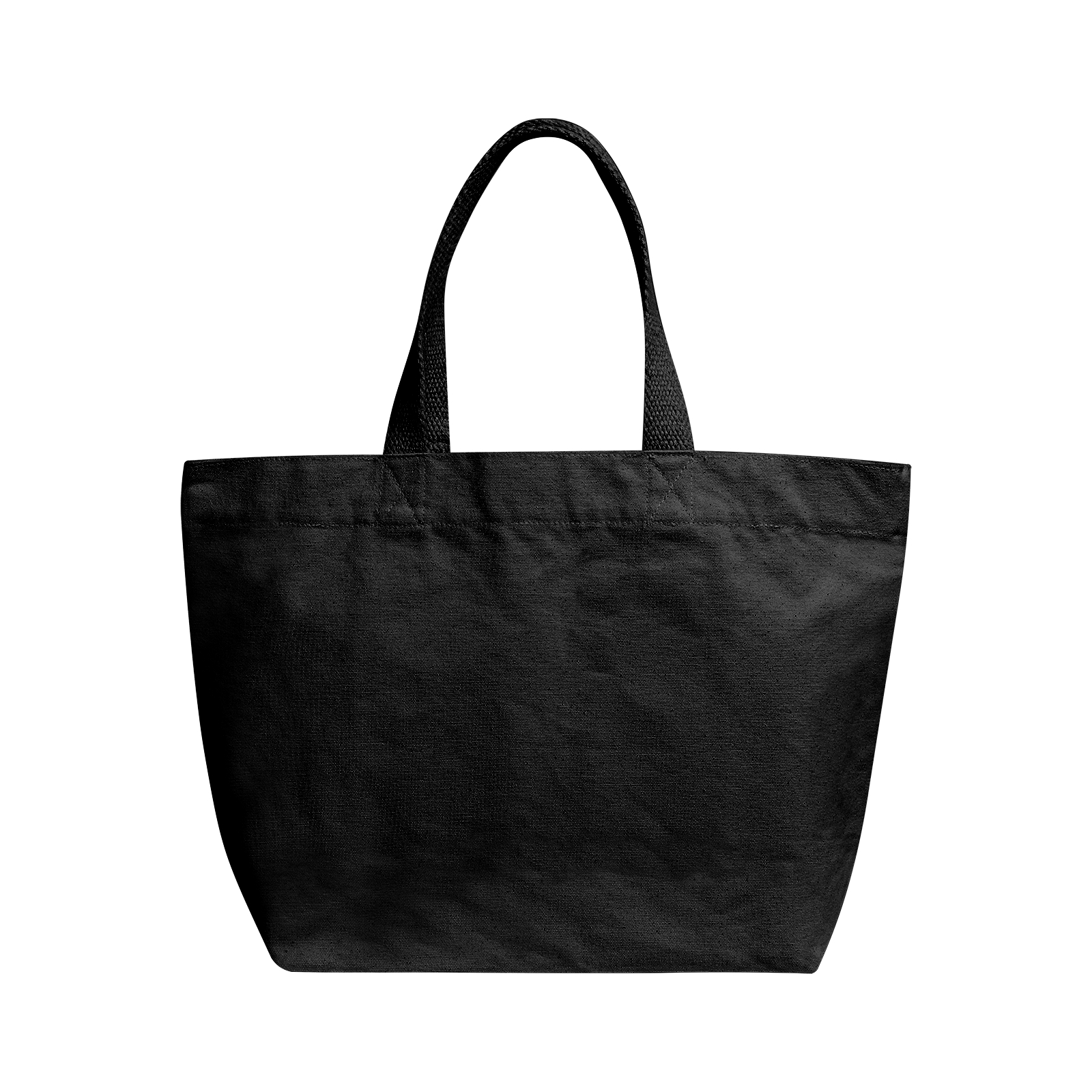 Eease Heavy Duty Canvas Tote Bag Cotton Shopping Handbag Blank Tote Pouch for DIY Crafts Gift Bag(Black), Adult Unisex, Size: Large