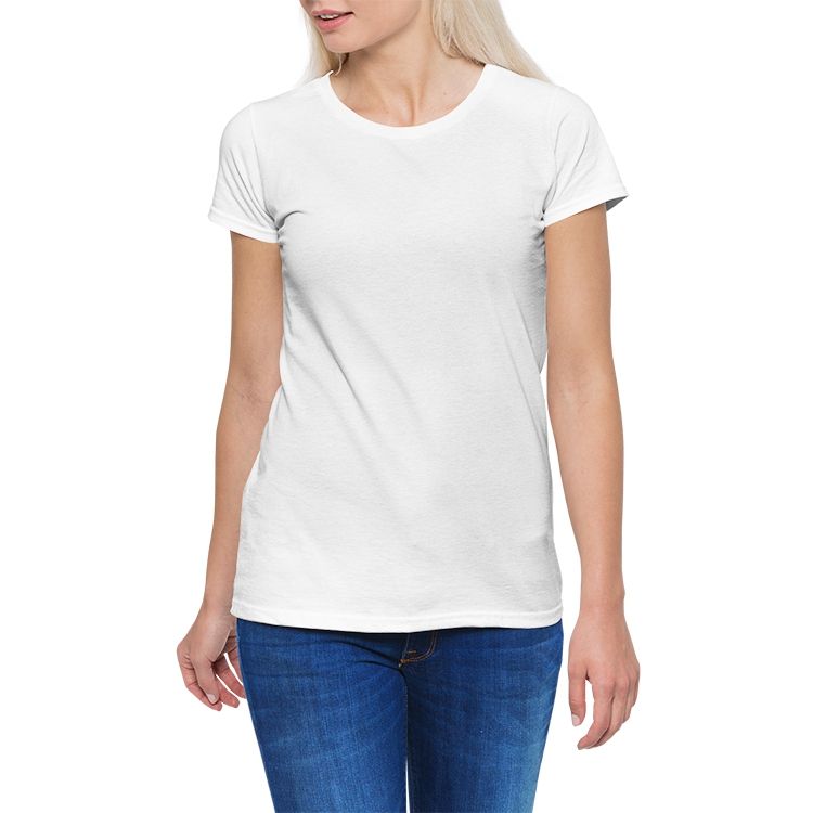 Women's Cotton Stretch CrewNeck T-Shirt | Printy6